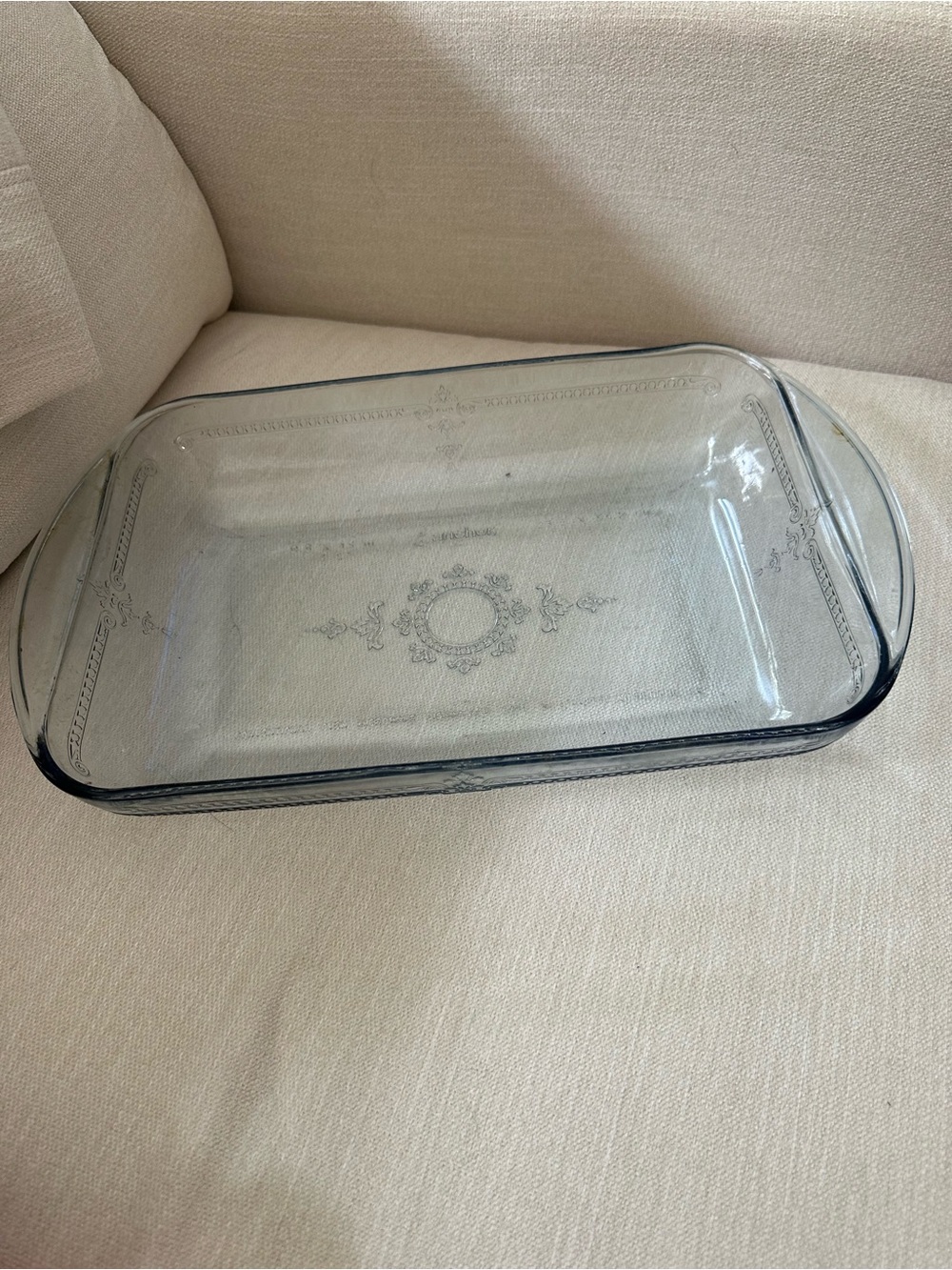 Anchor Rectangular Baking Dish with Decorative Etching